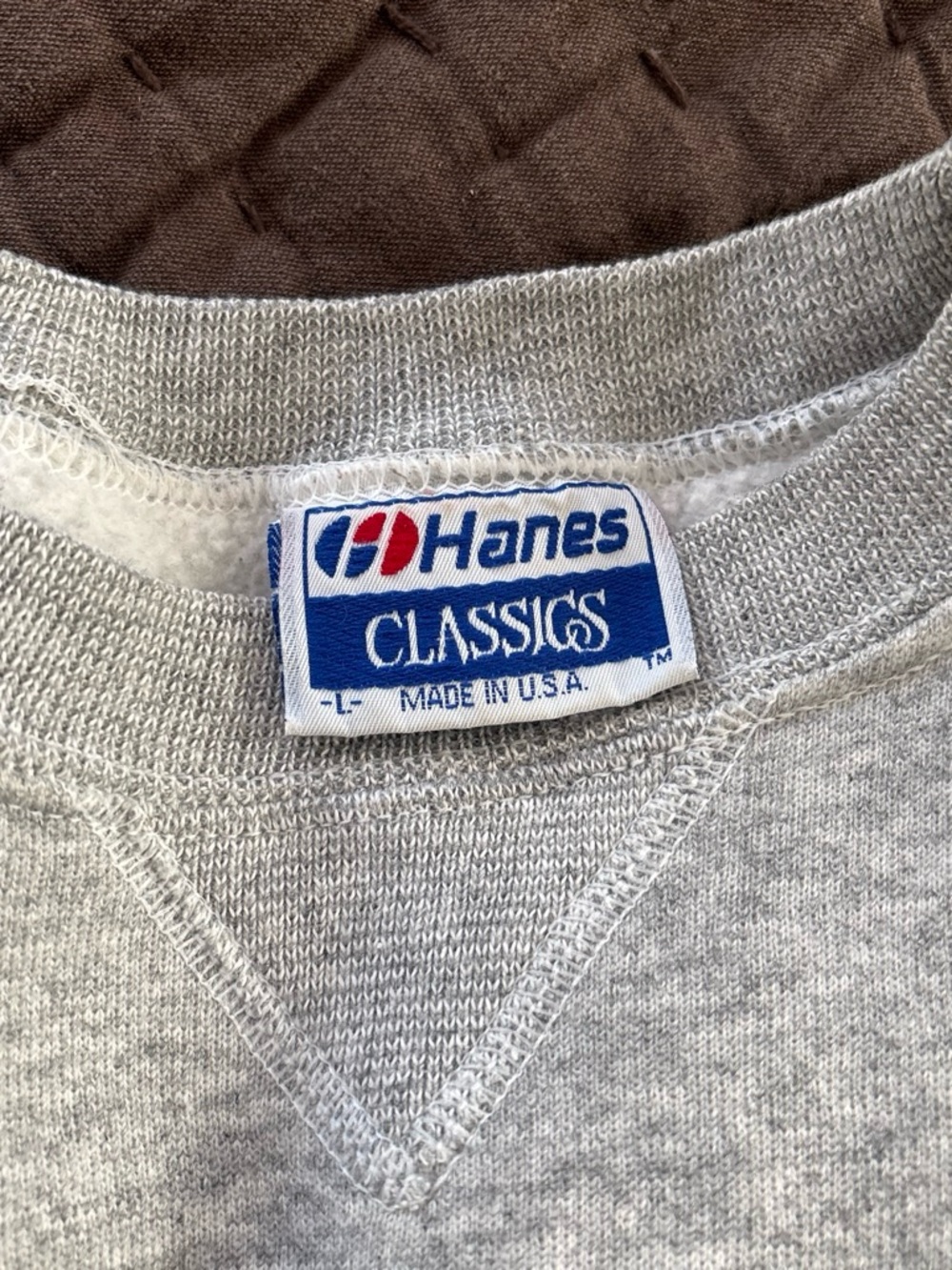 Vintage Hanes Grey Crewneck Sweatshirt - Picture 5 of 5